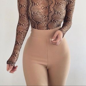 Tan Azalia Bandage Leggings 👡